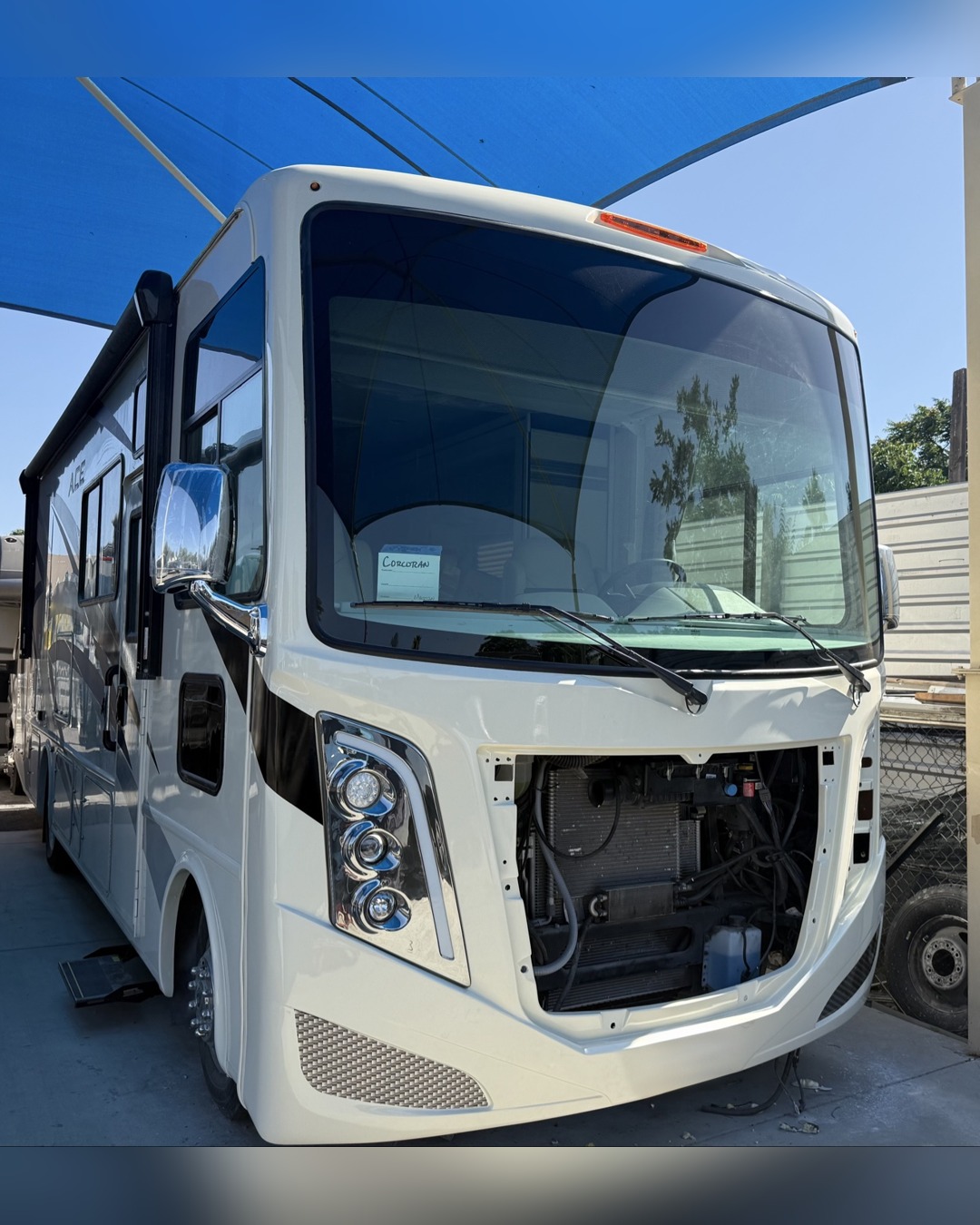 ACE motorhome front end restored, first view